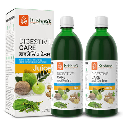 KRISHNA'S HERBAL & AYURVEDA Digestive Care Juice - 1000 ml | Goodness Of Amla, Ginger, Chitrak, Anaardana, Baheda For To Help In Digestion And Metabolism, Pack of 1