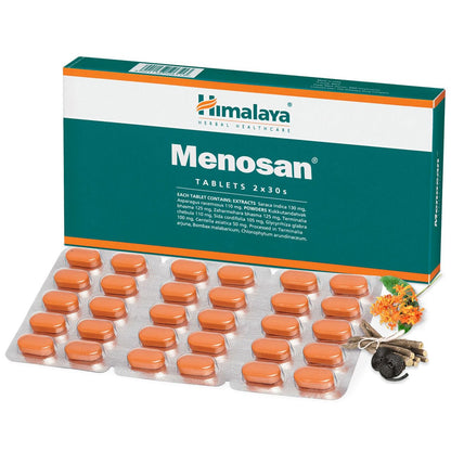 Himalaya Menosan Tablets, Gree, 30 Count, Pack of 2, Green