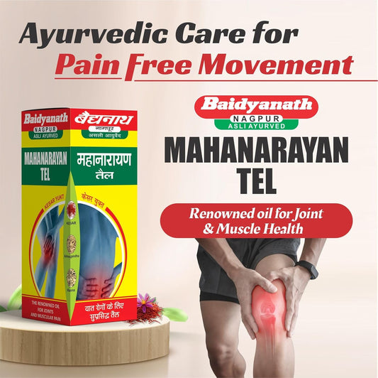 Baidyanath Asli Ayurved Mahanarayan Taila | Joint Pain Relief Oil | - 200 Ml