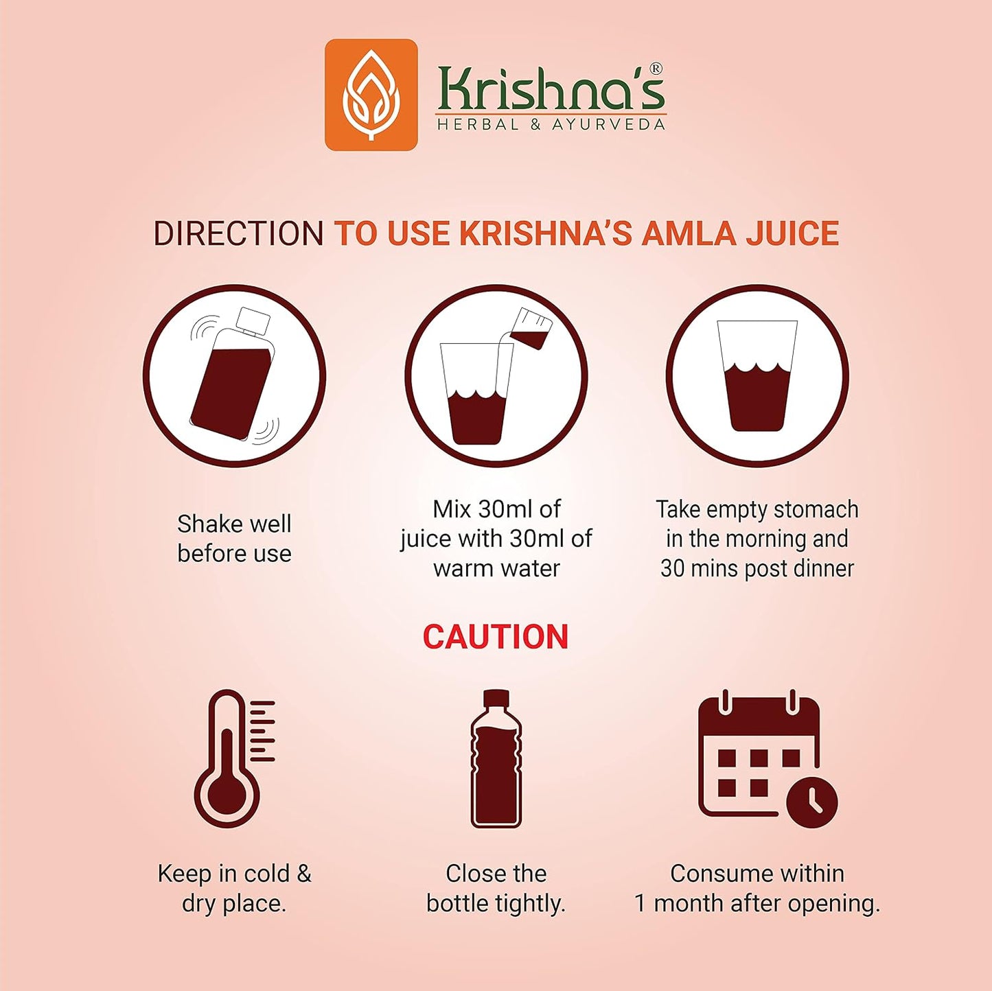 Krishna's Amla Juice - 1000 ml | Fresh cold pressed Amla Juice | Helps Boosts Skin and Hair Health | Helps Detox | Rich in Vitamin C | Natural Immunity Booster