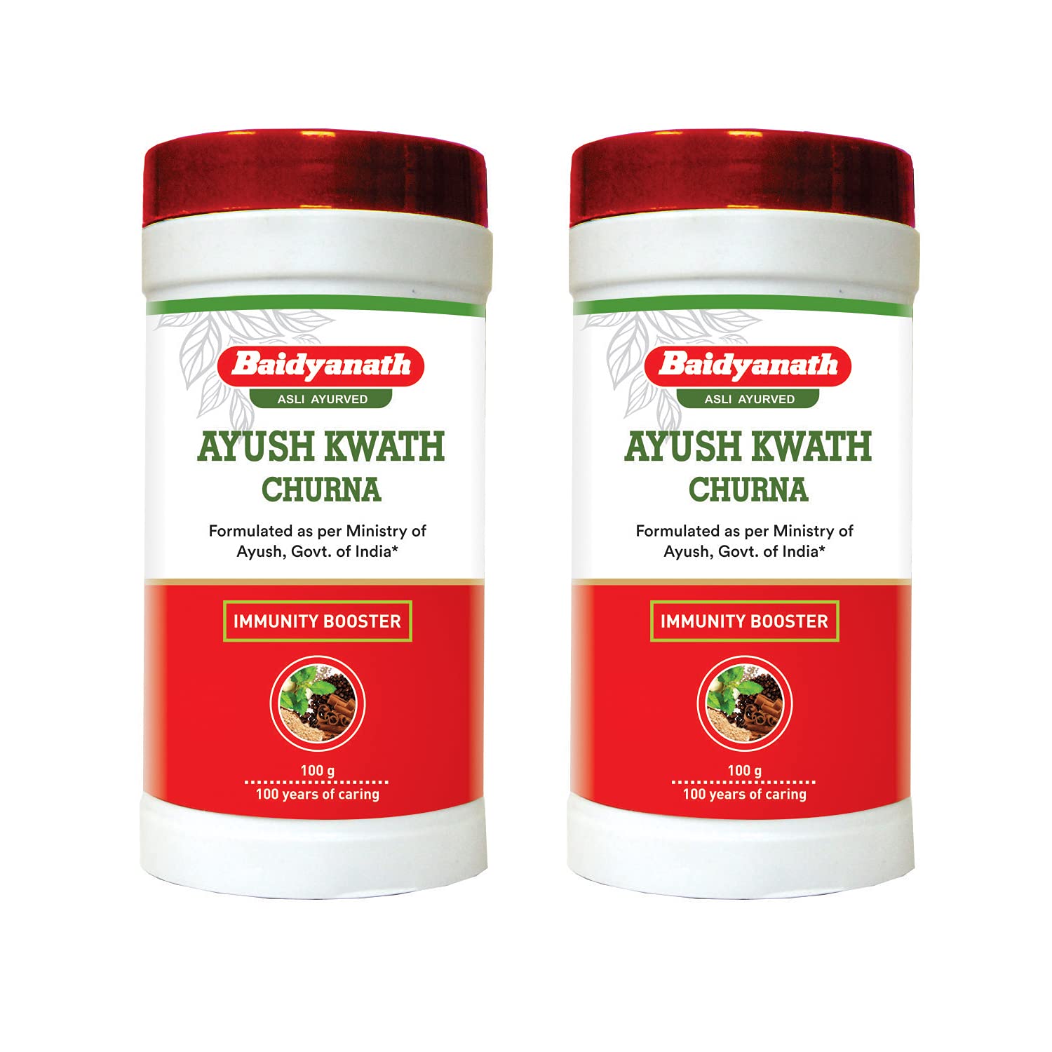 Baidyanath Ayush kwath Churna I Immunity Booster I Ayurvedic Respiratory I 100 gm (Pack of 2)