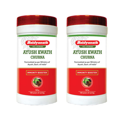 Baidyanath Ayush kwath Churna I Immunity Booster I Ayurvedic Respiratory I 100 gm (Pack of 2)