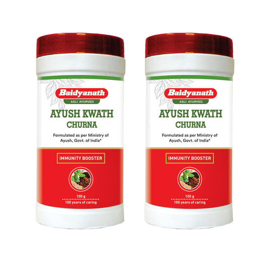 Baidyanath Ayush kwath Churna I Immunity Booster I Ayurvedic Respiratory I 100 gm (Pack of 2)