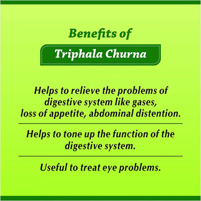 Baidyanath Asli Ayurved Nagpur Triphala Churna I Ayurvedic Remedy For Gastro-Intestinal Health - 500G