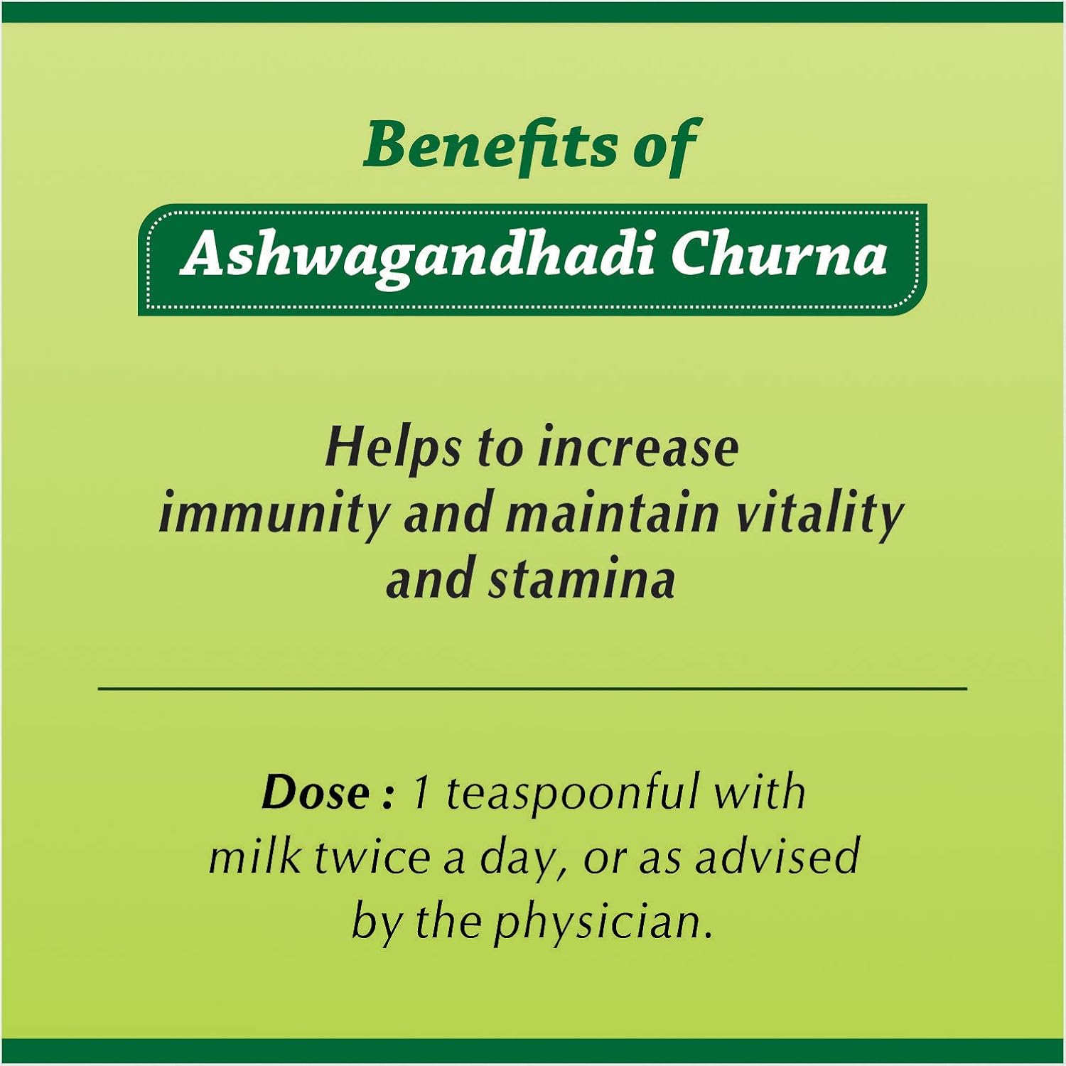 Baidyanath Ashwagandhadi Churna I Enhances Stamina I Ashwagandha for Stress Relief, 100 g (Pack of 2)