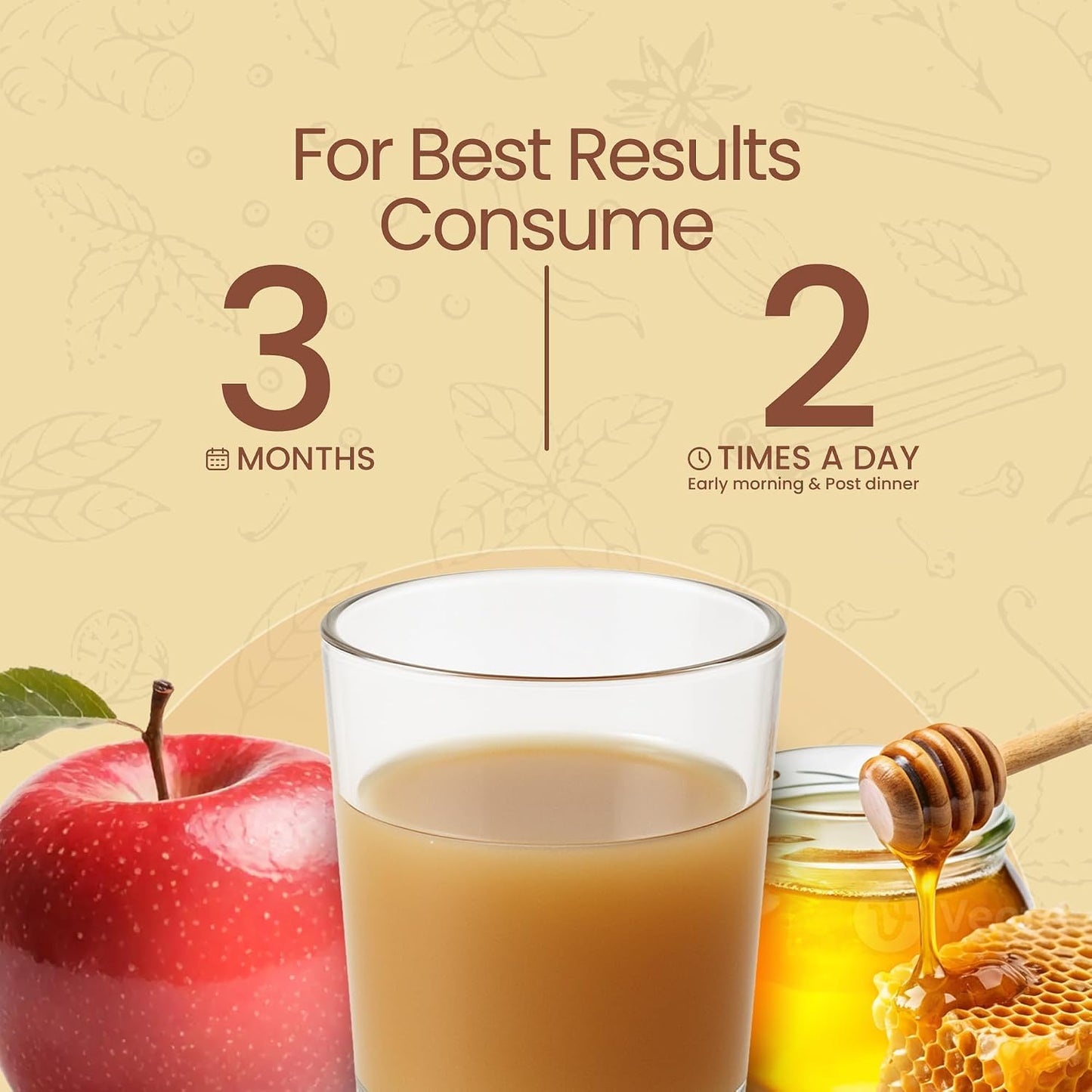 KRISHNA's HERBAL & AYURVEDA Cholesterol Care Juice - 500 Ml | Contains Honey With Apple Cider Ginger Garlic, Sugar Free, Health Drink