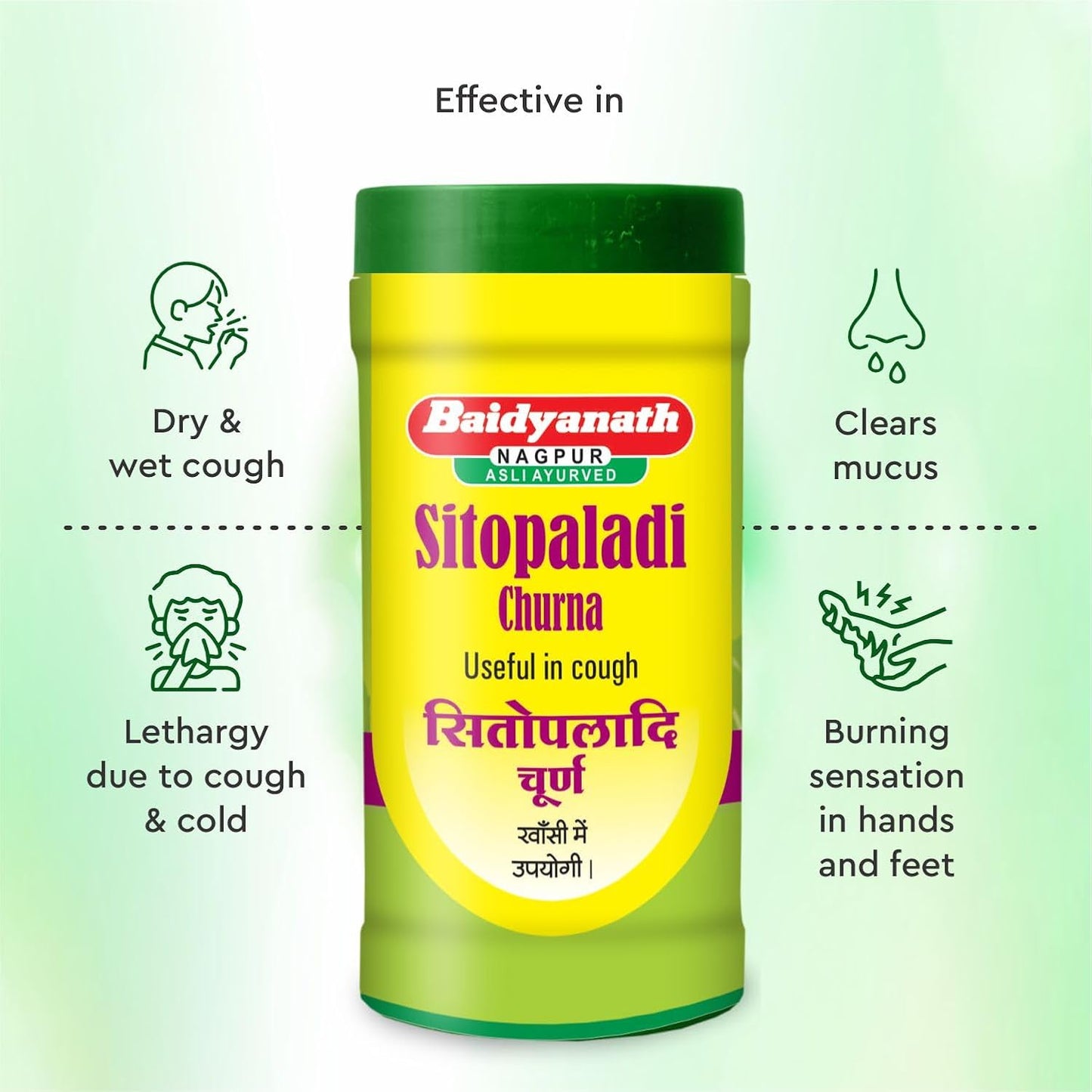 Baidyanath Sitopaladi Churna - 60 Gm