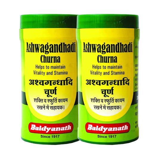 Baidyanath Ashwagandhadi Churna I Enhances Stamina I Ashwagandha for Stress Relief, 100 g (Pack of 2)
