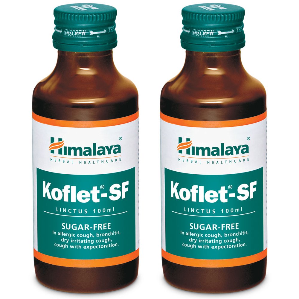 Himalaya Koflet-SF Linctus - 100 ml (Pack of 2)