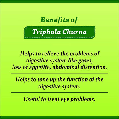 Baidyanath Asli Ayurved Triphala Churna 500 g (Pack of 2) - Helps Relieve Constipation Acidity & Gas Relief - Ayurvedic Remedy For Gastro-Intestinal Health