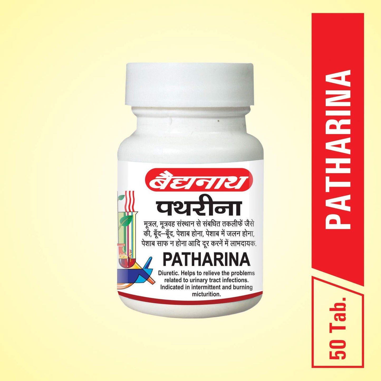 Baidyanath Asli Ayurved Pathrina - 50 Tablets (Pack of 2) | Ayurvedic Herbal Blend for Urinary Wellness & Support