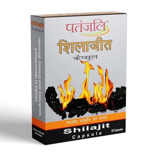 Patanjali Ayurvedic Supplement Shilajit Capsule, 1 count