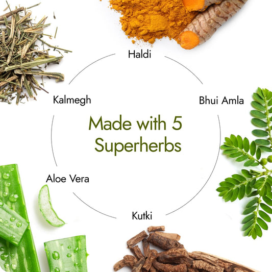 Kapiva Liver Care Juice | Anti-oxidant Rich Supplement With 5 Ayurvedic Herbs to Benefit Liver Health 1L (Pack of 2)