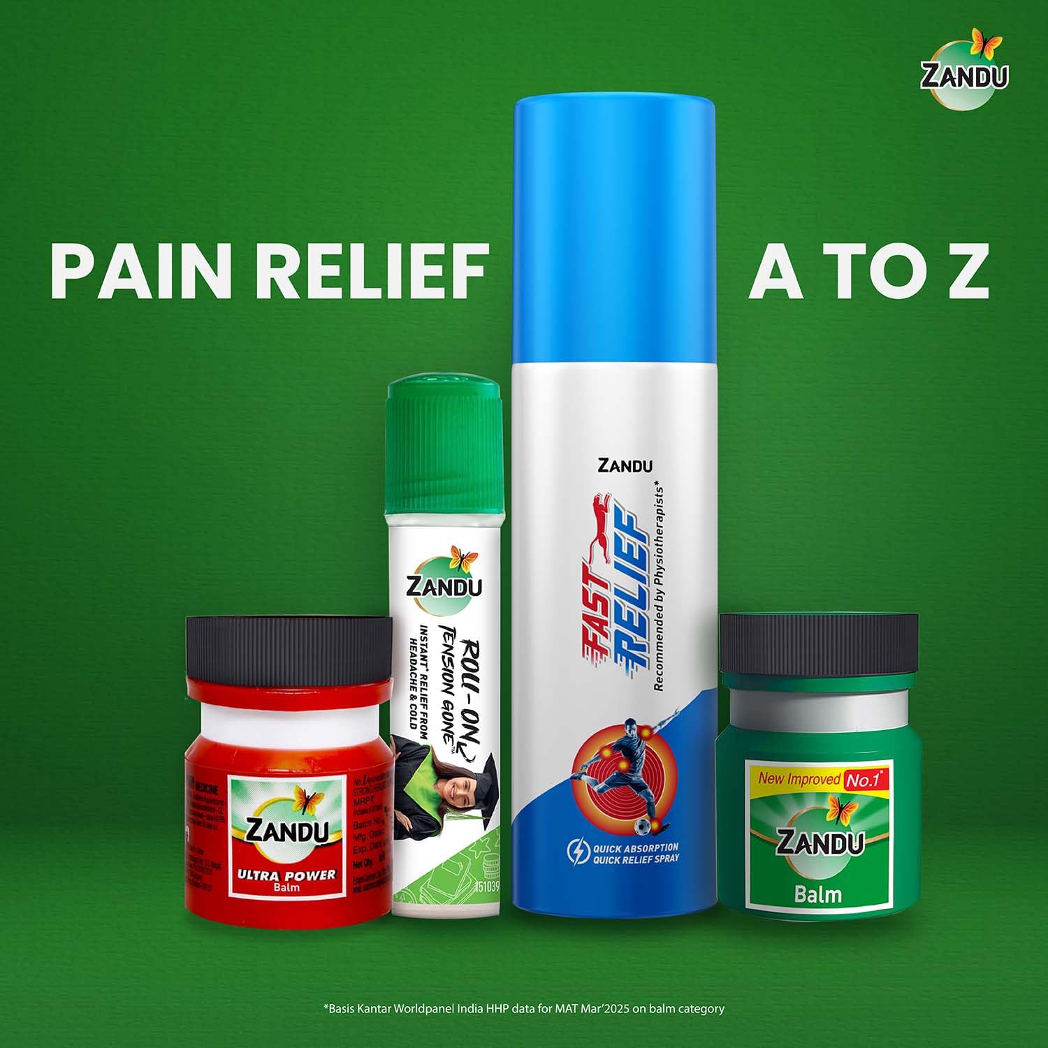 Zandu Ultra Power Balm | For Pain Relief from Strong Headache, Bodyaches & Cold | Bone, Joint & Muscle Care | 50 ML
