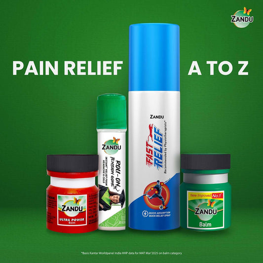 Zandu Ultra Power Balm | For Pain Relief from Strong Headache, Bodyaches & Cold | Bone, Joint & Muscle Care | 50 ML