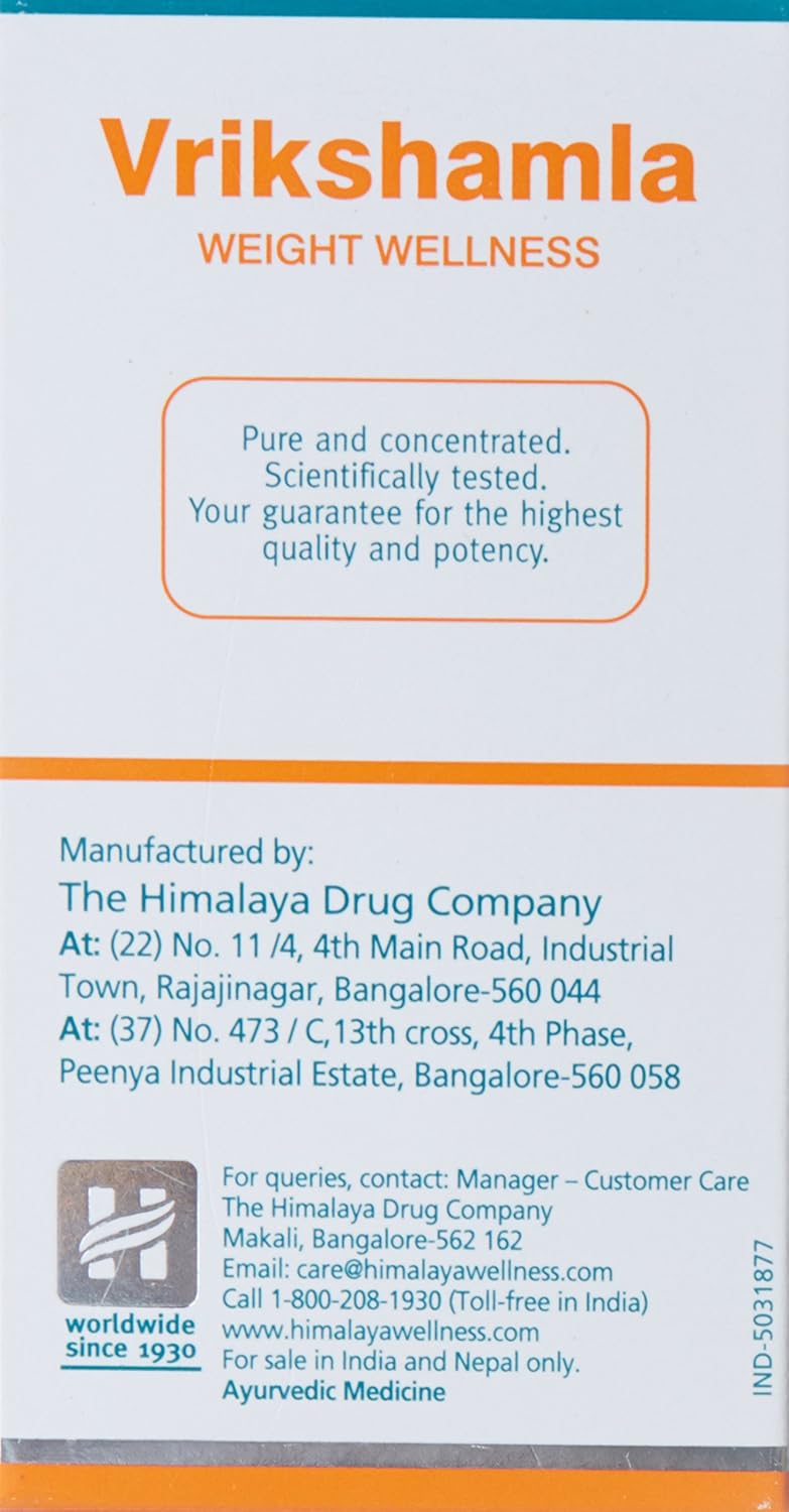 Himalaya Wellness Pure Herbs Vrikshamla Weight Wellness | Manages weight |-Pack of 60 Tablets