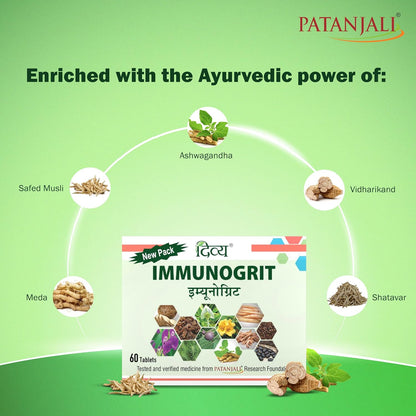 Patanjali Divya Immunogrit Tablet(Pack Of 60 Tab)