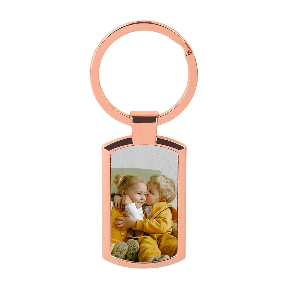 Personalised Keyring Keychain Key Tags Gift Idea Custom Your Photo Text